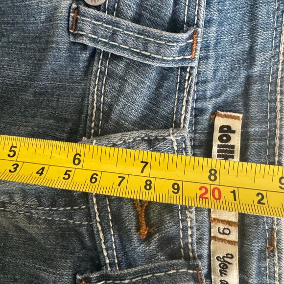 Vtg Y2K Deadstock Dollhouse Jeans Low Rise Boot Flare Boho Hippie Indie Size 9 - Picture 4 of 9